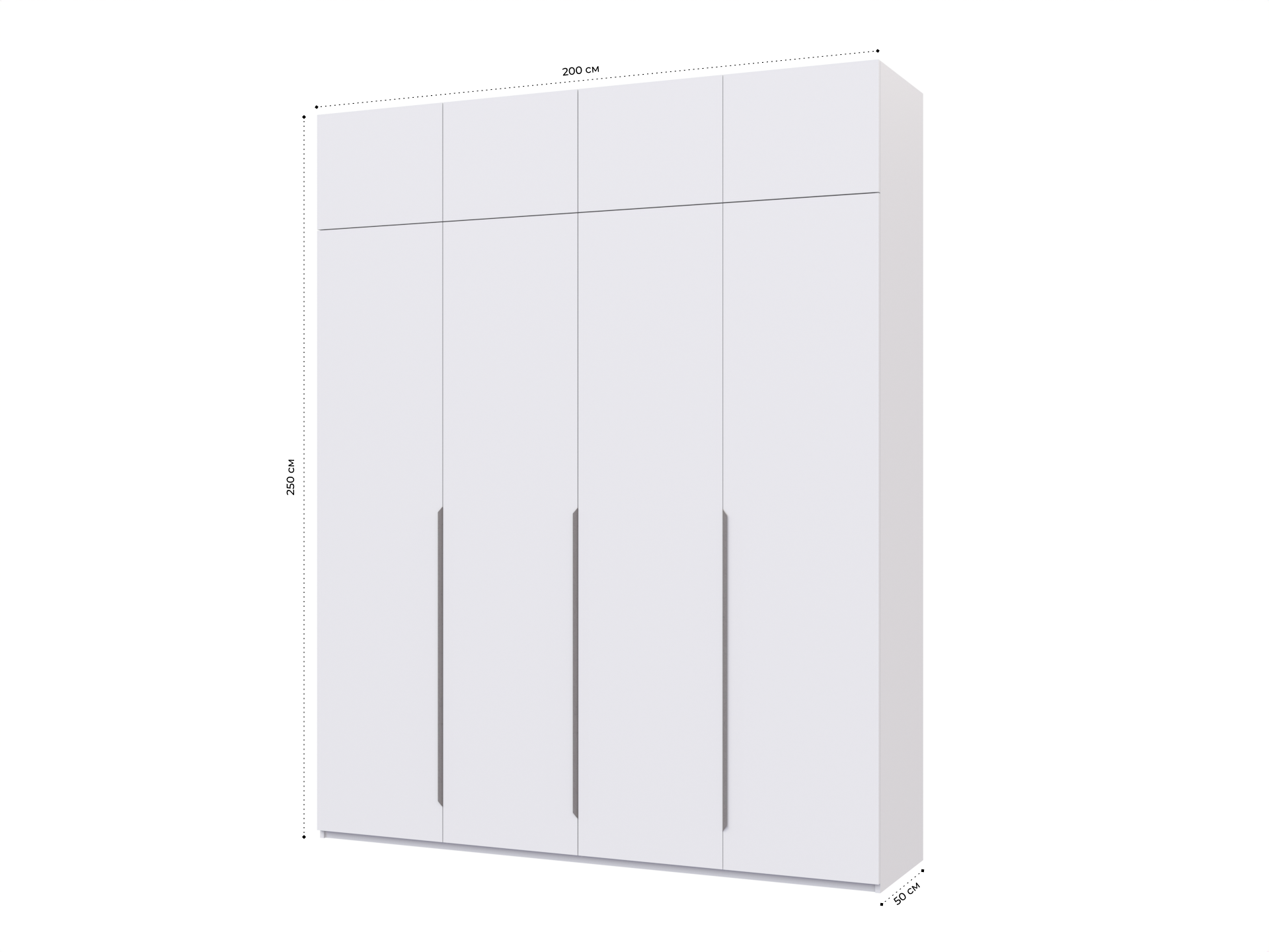 Распашной шкаф Пакс Альхейм 24 white (silver) ИКЕА (IKEA) изображение товара