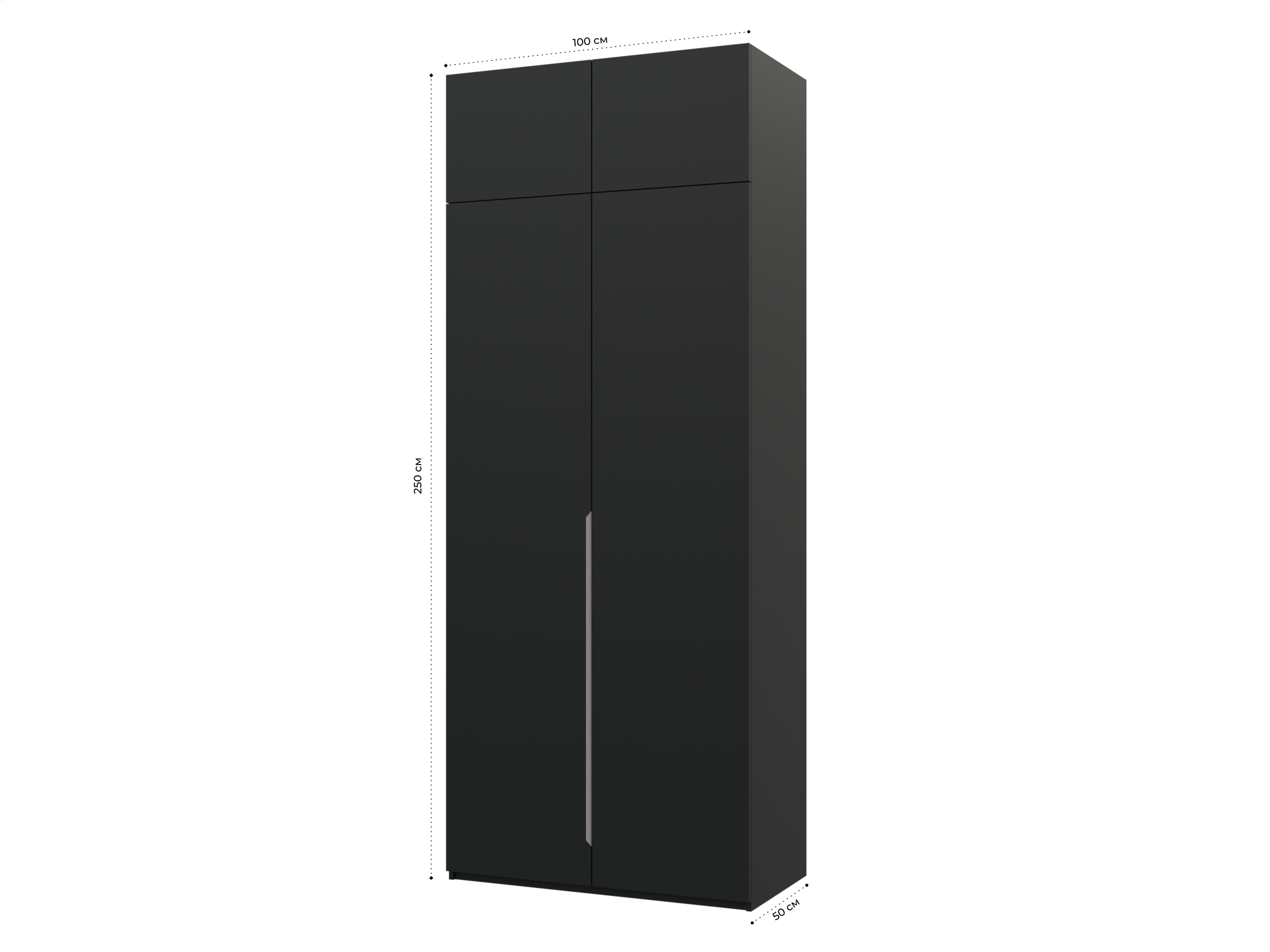 Распашной шкаф Пакс Альхейм 22 black (silver) ИКЕА (IKEA) изображение товара