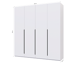 Изображение товара Распашной шкаф Пакс Альхейм 14 white (black) ИКЕА (IKEA) на сайте adeta.ru